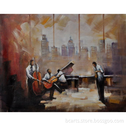 Famous music oil painting with factory supply for Wall Art